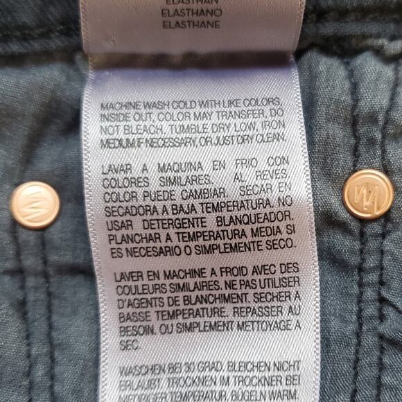 Mother The Weekender Flare Denim Jeans Faded Black Wash Stretch Denim 26 New - Picture 12 of 12